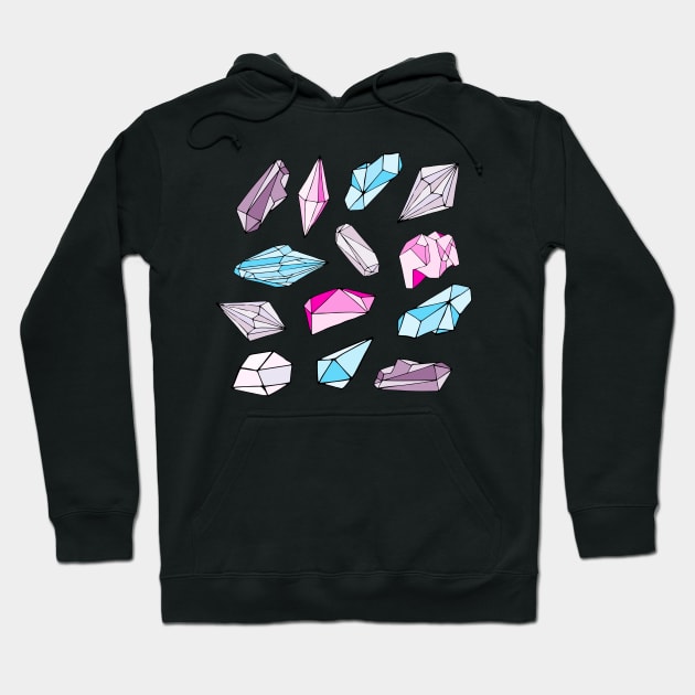 Colorful Crystals Hoodie by edwardecho